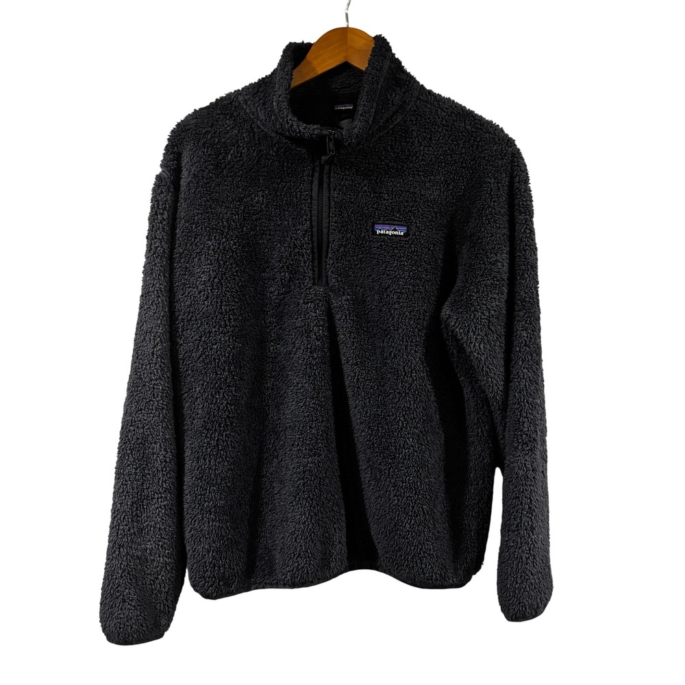 Patagonia Los Gatos 1/4 Zip Fleece Pullover Mens Large Blue Gray‎ STY25896FA24